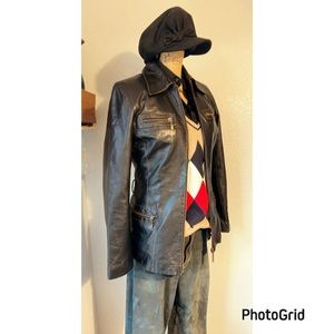 Kenneth Cole Leather Jacket M